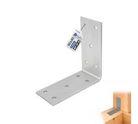 GeZu Impex Angle Bracket 90 x 90 x 40 mm Galvanised Set of 28 Perforated Corner Braces Brackets Connector Wood