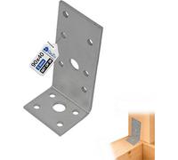 Gezu Impex Angle Brackets 90 X 35 X 3 mm Galvanised 90 Perforated Angle Plate Wood Connector Corner Braces L Shape Brackets