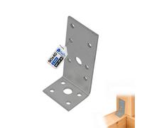 Gezu Impex Angle Brackets 90 X 35 X 3 mm Set Of 50 Galvanised 90 Perforated Angle Plate Wood Connector