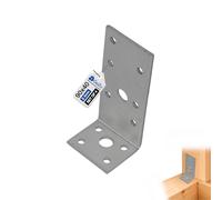 GeZu Impex Angle Brackets 90 x 35 x 40 x 3 mm | 90° Set of 4 | Galvanised 90° Perforated Angle Plate Wood Connector Corner Braces L Shape Brackets