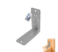 GeZu Impex Angle Fittings Reinforced 83 x 62 mm | 90° Set of 10 | Galvanized Bracket Angle Connection Angle Contact