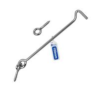GeZu Impex Cabin Hook 100 mm Electroplated Door latches Eye Latch External Doors
