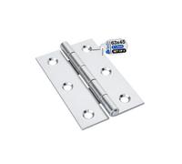 Gezu Impex Door Hinge 62 X 43 mm Electroplated Heavy Duty Internal Timber Door Ball Bearing Butt Hinges(Pack Of 2)