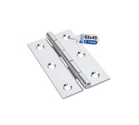 Gezu Impex Door Hinge 62 X 43 mm Electroplated Heavy Duty Internal Timber Door Ball Bearing Butt Hinges