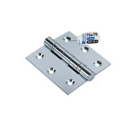 Gezu Impex Door Hinge 75 X 75 mm Electroplated Heavy Duty Internal Timber Door Ball Bearing Butt Hinges(Pack Of 4)