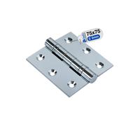Gezu Impex Door Hinge 75 X 75 mm Stainless Steel Heavy Duty Internal Timber Door Ball Bearing Butt Hinges
