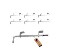 Gezu Impex Double Gate Cover 450 mm Galvanised Set Of 6 Overhang Gate Bolt Lock Shutter Cover Garden Double Gate Cover