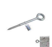 GeZu Impex Eye Bolt 120 mm Galvanised Set of 12 Eye screws hooks heavy duty screw in