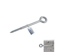 GeZu Impex Eye Bolt 160 mm Galvanised Set of 4 Eye screws hooks heavy duty screw in