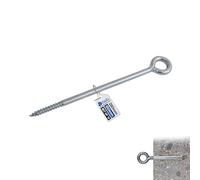 GeZu Impex Eye Bolt 230 mm Set of 12 | Galvanised Eye screws hooks heavy duty screw in