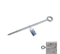 Gezu Impex Eye Bolt Anchor Galvanised Eye Hooks - 450 mm (Pack Of 16)