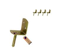 GeZu Impex Fence Holder Electroplated Set of 4 L Braid Fence Support Panel Brackets