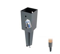Gezu Impex Fence Post Holder Support Anthracite Grey - Anchor Spike In Concrete- 71 X 71 X 150 mm (Pack Of 12)