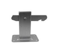 GeZu Impex Gate Stop with Locking Bracket, 120 x 60 x 125 mm | Galvanised Door Stop