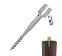 GeZu Impex Ground Screw 91 x 91 x 865 mm Hot Dip Galvanised Single Screw Floor Sleeves, Pole, Support Legs