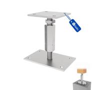 Gezu Impex Heavy Duty Electroplated Pergola Post Support Bolt Down - Fence Foot Anchor - 80 X 80 mm