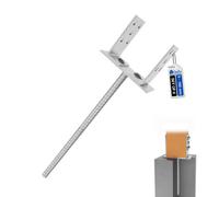Gezu Impex Heavy Duty Electroplated Zinc Coated Adjustable Pergola Post Support - Ground Anchor Foot Base - (Pack Of 8) 400 mm