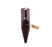 Gezu Impex Heavy Duty Fence Post Spike Concrete Support Holder - 75 X 75 mm (Pack Of 4)