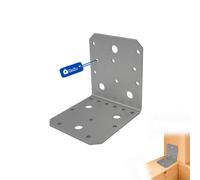 Gezu Impex Heavy Duty Galvanised Steel Angle Bracket Corner Bracket Corner Brace For Construction - 105 X 105 X 90 mm (Pack Of 28)