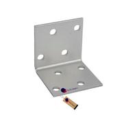 Gezu Impex Heavy Duty Galvanised Steel Angle Bracket Corner Bracket Corner Brace For Construction - 40 X 40 X 40 mm (Pack Of 4)