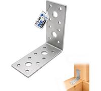 Gezu Impex Heavy Duty Galvanised Steel Angle Bracket Corner Bracket Corner Brace For Construction - 90 X 90 X 40 mm