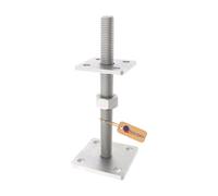 Gezu Impex Heavy Duty Hot Dip Galvanised Bolt Down Adjustable Post Support - Pergola Elevated Post Base - 80 X 80 mm