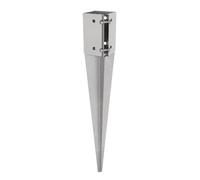 Gezu Impex Heavy Duty Hot Dip Galvanised Drive In Post Support - Ground Spike Anchor - Fence Post Holder - 75 X 75 X 600 mm