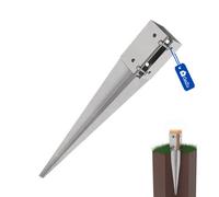Gezu Impex Heavy Duty Hot Dip Galvanised Drive In Post Support - Ground Spike Anchor - Fence Post Holder - 100 X 100 X 750 mm