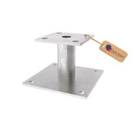 Gezu Impex Heavy Duty Hot Dip Galvanised Elevator Bolt Down Pergola Post Support - Pergola Base - 70 X 70 mm
