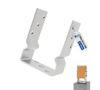 Gezu Impex Heavy Duty Hot Dip Galvanised Fence Post Support Bracket - Fence Foot Base Bracket - 121 X 150 mm