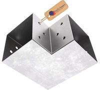 Gezu Impex Heavy Duty Hot Dip Galvanised Pergola L Shape Post Connector - 91 X 91 mm