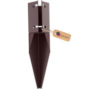 Gezu Impex Heavy Duty Oxide Red Bolt Down Post Support - Square Post Fence Foot Base Support - 75 X 75 mm