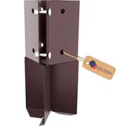 Gezu Impex Heavy Duty Oxide Red Drive In Concrete Post Support - Ground Spike Anchor - Fence Post Holder - 100 X 100 X 750 mm