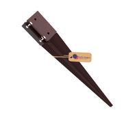 Gezu Impex Heavy Duty Oxide Red Drive In Post Support - Ground Spike Anchor - Fence Post Holder - 75 X 75 X 600 mm