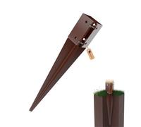 Gezu Impex Heavy Duty Pergola Post Ground Spike Anchor Oxide Red Support Holder For Fence Garden - 75 X 75 X 600 mm (Pack Of 8)