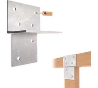 Gezu Impex Heavy Duty Wood Connector T Hot Dip Galvanised - Wall Bracket For Wooden Structures - 91X91mm