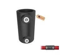 GeZu Impex Inline External Tube Connector Ø 42 mm Hot Dip Galvanised Black Powder Coated External Joiner Key Clamp Pipe Fitting Straight Connector