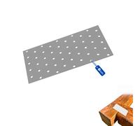 Gezu Impex Joining Plates 100 X 200 mm Galvanised Flat Perforated Metal Connector Sheet Joining Plates Wood(Pack Of 4)