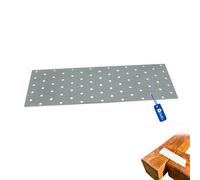 Gezu Impex Joining Plates 40 X 120 mm Galvanised Flat Perforated Metal Connector Sheet Joining Plates Wood