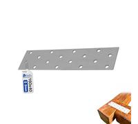 GeZu Impex Joining Plates 40 x 160 mm Galvanised Flat Perforated Metal Connector Sheet Joining Plates Wood