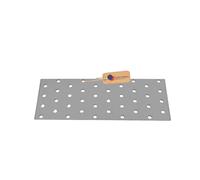 GeZu Impex® Joining Plates 80 x 200 mm Galvanised Flat Perforated Metal Connector Sheet Joining Plates Wood