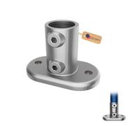 Gezu Impex Long Tee Clamp 42 mm Hot Dip Galvanised Black Powder Coated 3 Socket T Tube Clamp Connector Pipe Fitting