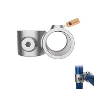 GeZu Impex Offset 90° Crossover Clamp Ø 42 mm Hot Dip Galvanised Silver Tube Clamp Crossover Joint 90° Key Clamp Fitting