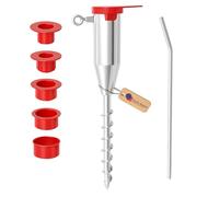 GeZu Impex Parasol Ground Spike Ø 25 to Ø 62 mm Hot Dip Galvanised screw in rotary washing line