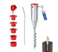 GeZu Impex Parasol Ground Spike Hot Dip Galvanised screw in rotary washing line