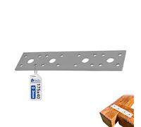 GeZu Impex Perforated Flat Connector Plates 175 x 40 x 3 mm Galvanized Heavy Duty Joining Plates Flat Metal Plate with Holes