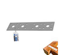 Gezu Impex Perforated Flat Connector Plates 175 X 40 X 3 mm Set Of 50 Galvanized Heavy Duty Joining