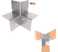 Gezu Impex Pergola Corner Bracket 121X121mm Hot Dip Galvanised 3 Way Corner Connector Bracket For Wooden Gazebo & Pergola