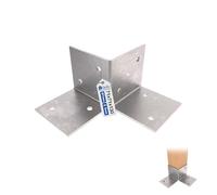 GeZu Impex Pergola Floor Bracket 71 x 71 mm | Hot Dip Galvanised Wooden Pergola Kit Floor Plates Ground Fixing Floor Support Post Connector Bracket