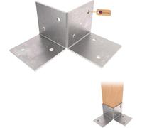 Gezu Impex Pergola Floor Bracket 91X91mm Hot Dip Galvanised Wooden Pergola Kit Floor Plates Floor Support Post Connector Bracket
